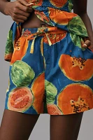 Damson Madder Pull-On Papaya Shorts