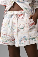 Damson Madder Buon Appetito Embroidered Shorts