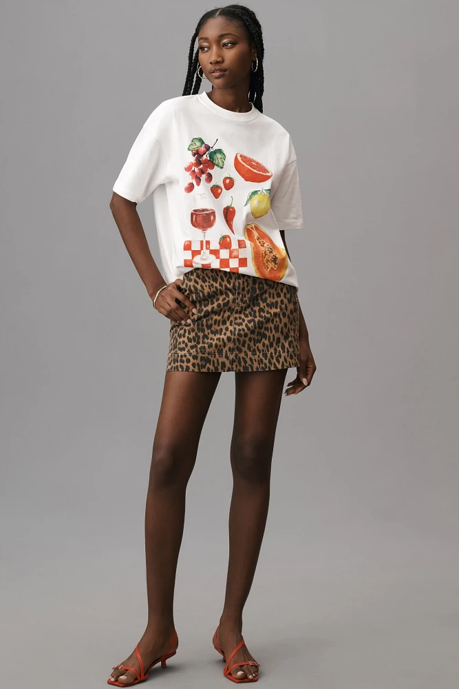 Damson Madder x Anthropologie Fruit Picnic Boyfriend Tee