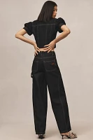 Damson Madder Dion High-Rise Wide-Leg Jeans