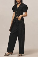 Damson Madder Dion High-Rise Wide-Leg Jeans