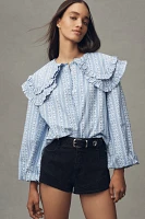 Damson Madder Lois Double Collar Blouse