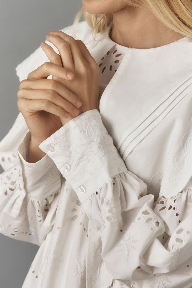 Damson Madder Candice Collared Mini Dress | Bethesda Row 