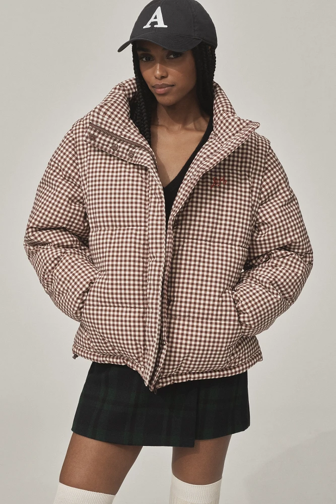 Damson Madder Jennifer Check Puffer Jacket