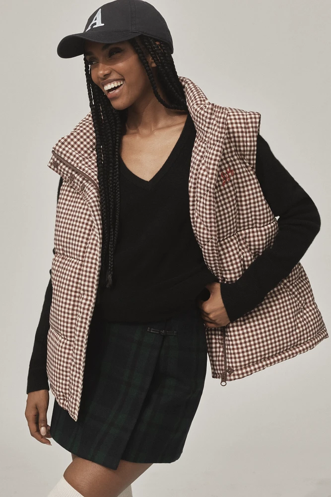 Damson Madder Jennifer Check Puffer Jacket