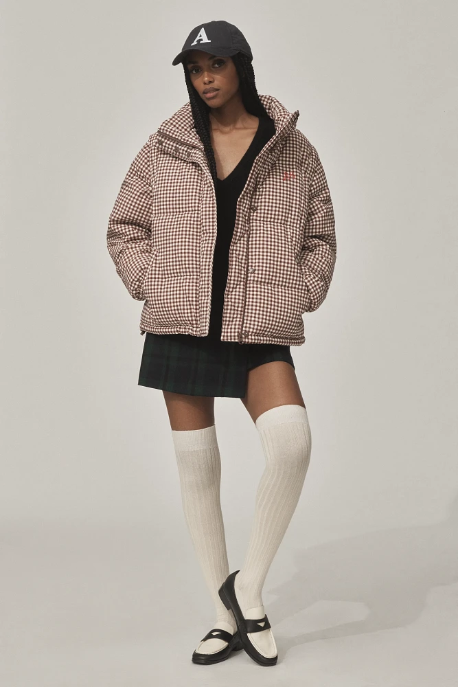 Damson Madder Jennifer Check Puffer Jacket