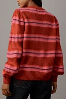 Damson Madder Cece Striped Cardigan Sweater