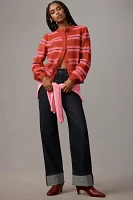 Damson Madder Cece Striped Cardigan Sweater