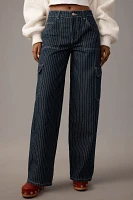 Damson Madder Pinstripe Denim Cargo Pants