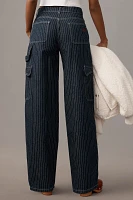 Damson Madder Pinstripe Denim Cargo Pants