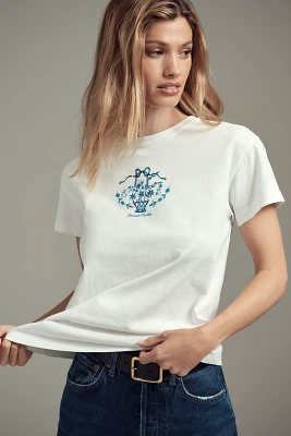 Damson Madder Floral Basket Shrunken Graphic Tee