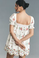 Damson Madder Lulu Embroidered Mini Dress