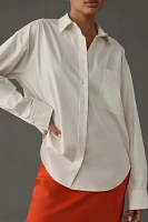 Good American Poplin Shift Buttondown Shirt