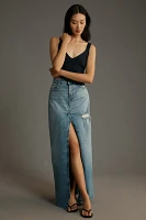 Good American Ease Denim Maxi Skirt