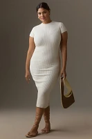 Good American Ribbed Terry Midi Dress