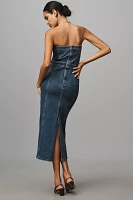 Good American Denim Tube Midi Dress