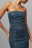 Good American Denim Tube Midi Dress