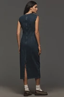 Good American Denim Column Midi Dress