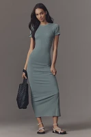 Good American Ribbed Tee Maxi Dress