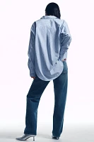 Good American Crystal Poplin Buttondown Shirt