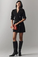 Good American Ponte Embellished Blazer Mini Dress