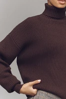 Good American Cozy Ribbed Turtleneck Sweater