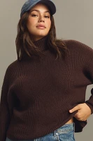 Good American Cozy Ribbed Turtleneck Sweater