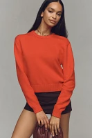 Good American Cozy Crew-Neck Pullover Sweater