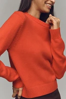 Good American Cozy Crew-Neck Pullover Sweater