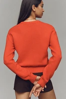 Good American Cozy Crew-Neck Pullover Sweater