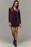 Good American Velvet Blazer Mini Dress