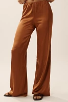 Good American Satin Pull-On Pants