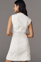 Good American Power Cap-Sleeve Stretch Mini Dress