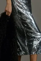 RHODE Lisa Sequin Midi Dress