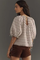 RHODE Rowan Puff-Sleeve Blouse