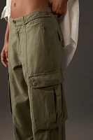 FRAME Wide-Leg Cargo Jeans