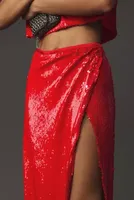 Le Superbe Jolie Sequin Midi Skirt