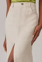 Reformation Tazz Linen Maxi Skirt
