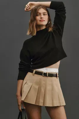 Reformation Cropped Cashmere Turtleneck Sweater