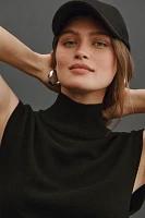 Reformation Arco Cashmere Sleeveless Turtleneck Sweater