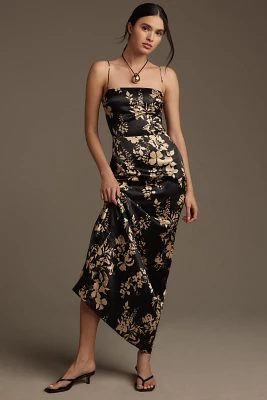 Reformation Frankie Silk Maxi Dress