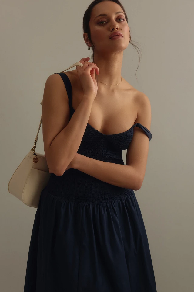 sariah midi dress Hale Bob Sariah Jersey Midi Dress - Ivory