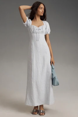 Reformation Cherise Linen Midi Dress