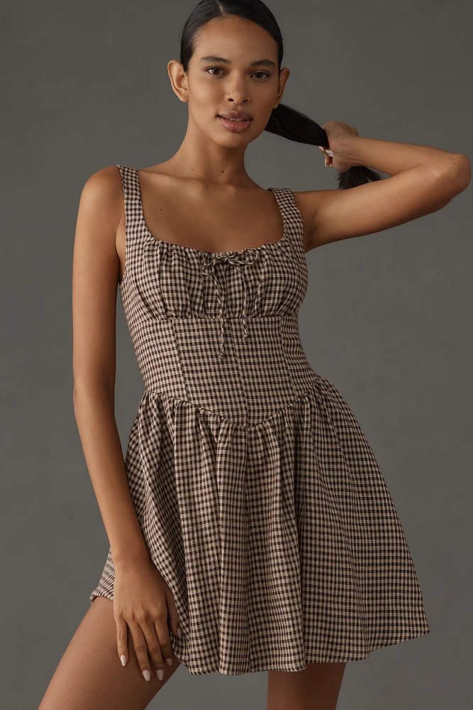 Reformation Daria Linen Mini Dress