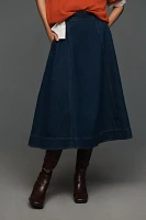 Reformation Delilah Denim Midi Skirt