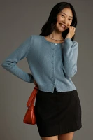 Reformation Clara Cashmere Crew Cardigan Sweater