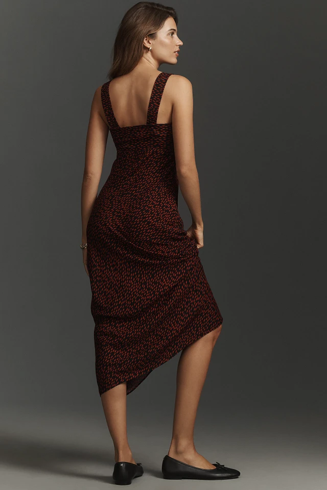 reformation tancy midi dress REFORMATION Tancy Floral Print Midi Dress in Color Mineral