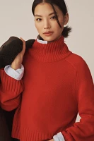 Reformation Brooke Cashmere Cropped Turtleneck Sweater