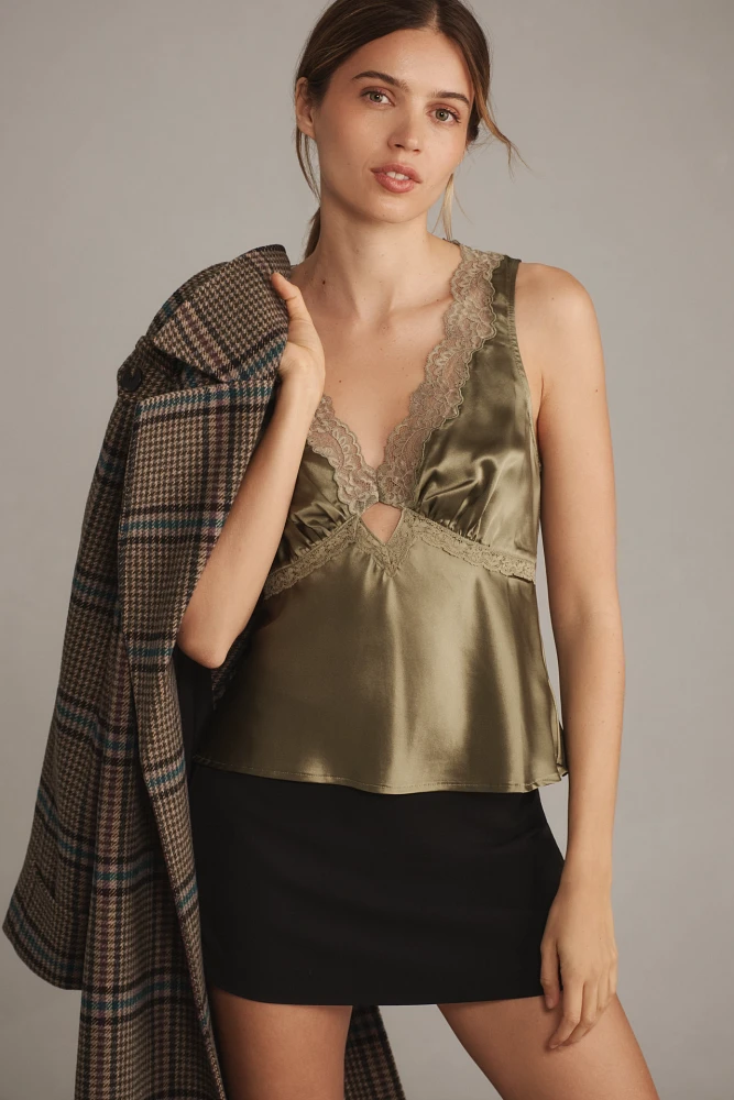 Reformation Aliceyn Silk Top