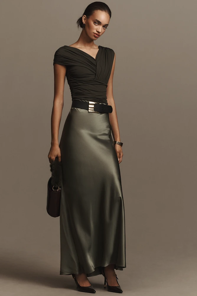 Reformation Bella Silk Maxi Skirt